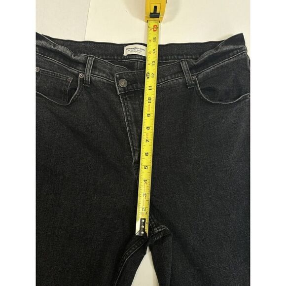 Abercrombie & Fitch Women's 32 14 90s Slim Straight Ultra High Rise Black Jeans - Picture 10 of 14